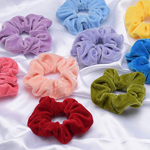 36 Piezas para el Cabello Scrunchies Velvet Elástico Bandas para el Cabello Scrunchy Lazos para el Cabello Cuerdas Scrunchie para Mujeres Niñas (36 colores)
