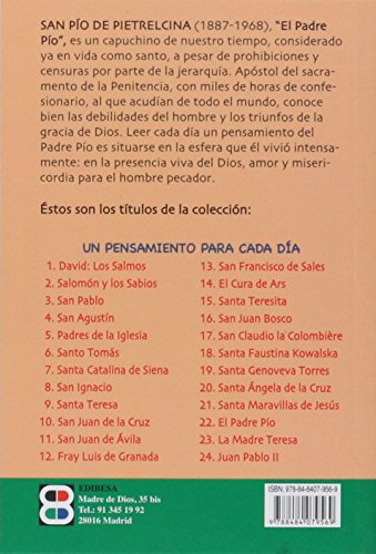 366 Textos del Padre Pio (Un pensamiento para cada día)