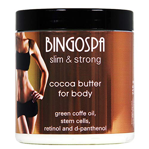 399/5000 BINGOSPA Manteca corporal de cacao con células madre, retinol y D-pantenol para hidratación y cuidado de la piel, antienvejecimiento y anticelulitis - 250 g