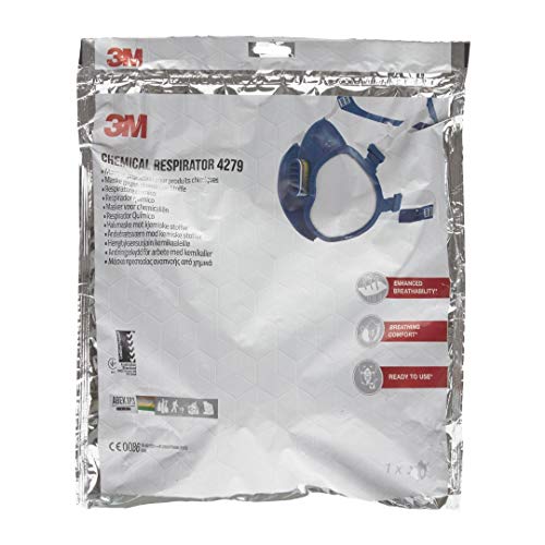 3M 4279 Macarilla con filtro integrados químicos, Certificado de seguridad EN