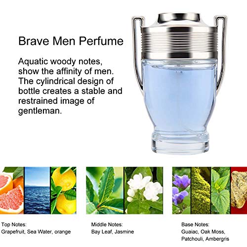 4 * 25 ml Men's Parfum - Men's Eau de Toilette Spray, fresco y delicado perfume, es un kontrastierender aroma.