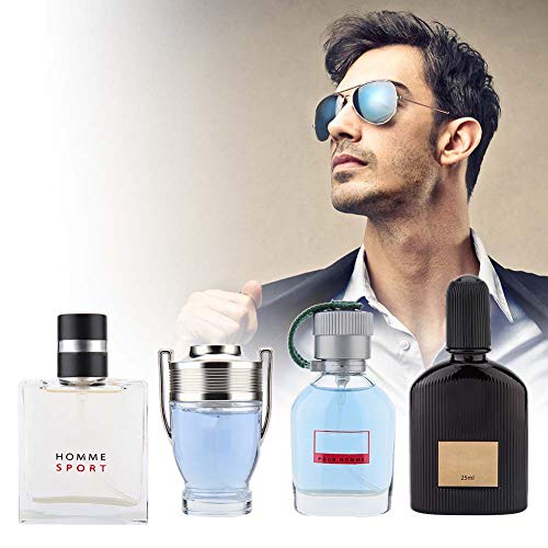 4 * 25 ml Men's Parfum - Men's Eau de Toilette Spray, fresco y delicado perfume, es un kontrastierender aroma.