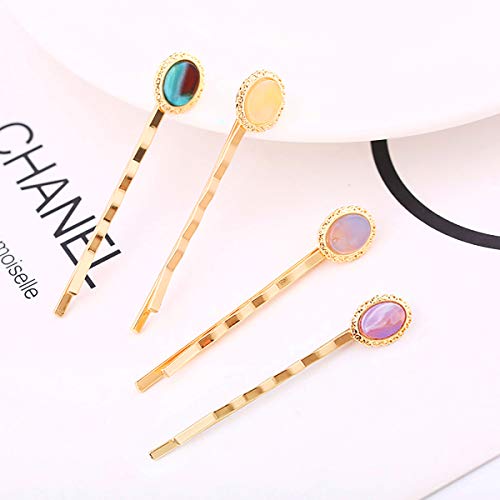 4 horquillas decorativas para el pelo, con gemas elegantes para mujeres y niñas