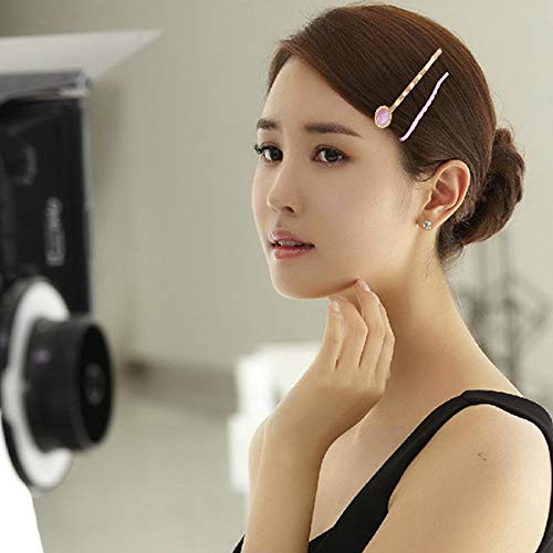 4 horquillas decorativas para el pelo, con gemas elegantes para mujeres y niñas