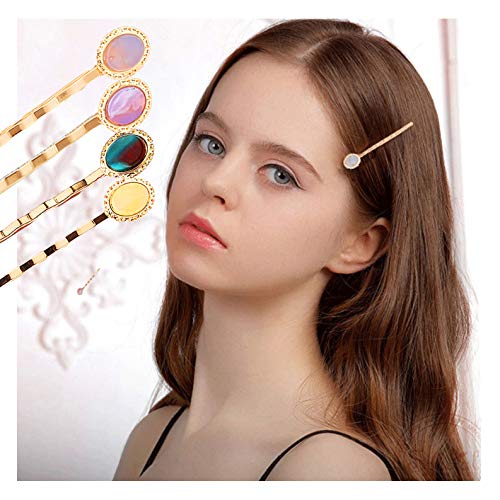 4 horquillas decorativas para el pelo, con gemas elegantes para mujeres y niñas