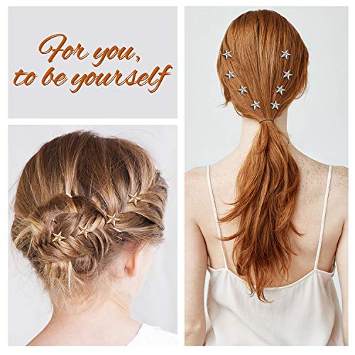 40 Piezas Horquillas Espirales de Estrella Horquillas de Pelo de Novia de Estrella Vintage Tocados Pinzas de Pelo de Boda de Espiral de Estrella