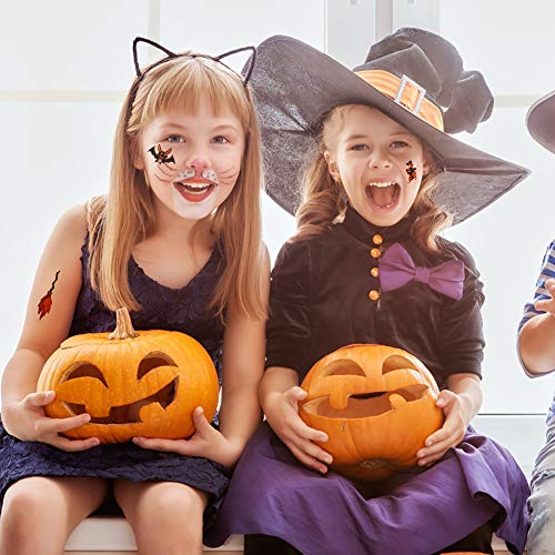 # 400 Tatuajes temporales de Halloween para niños, Pegatinas no tóxicas para Maquillaje de Halloween, Fiesta de Cosplay, calcomanías faciales, Recuerdos de Halloween para niños y niñas