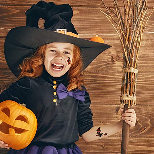 # 400 Tatuajes temporales de Halloween para niños, Pegatinas no tóxicas para Maquillaje de Halloween, Fiesta de Cosplay, calcomanías faciales, Recuerdos de Halloween para niños y niñas