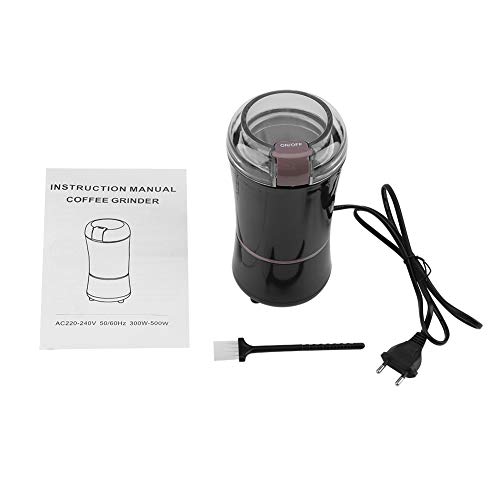 400 W amoladora eléctrica molinillo de café Como Máquina para el desmoronamiento de cereales con Hoja de acero inoxidable tapa Transparente para Casa, cocina, oficina, viaje 220 V enchufe UE