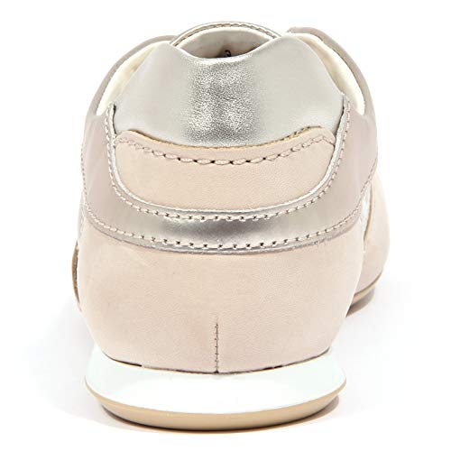 4053J Sneaker Donna Beige/Platinum HOGAN Olympia Metallic Effect Shoe Woman [36]