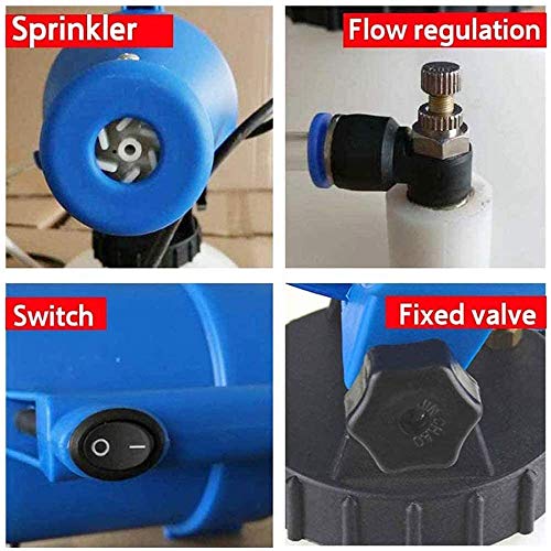 4.5L Fogger Desinfectante máquina portátil pulverizador frío Fogger pulverizadores eléctricos for el Hotel Restaurante Hospitales Escuelas Familiares, Verde YCLIN (Color : Green)