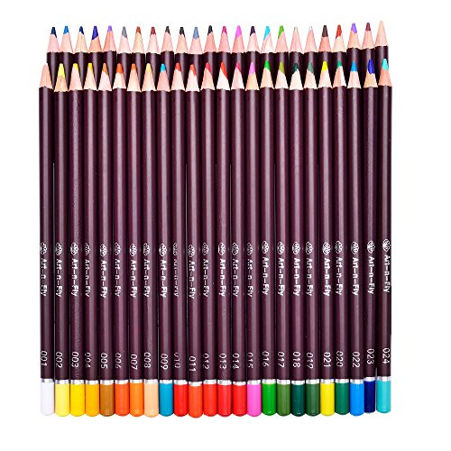 48 Lápices de Colores de Dibujo Profesional para Artistas - Lápices con Base de Óleo - Incluye Lápiz Color Carne para Colorear y Hacer Bocetos