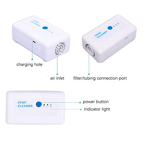 4YANG CPAP Cleaner and Sanitizer Bundle Limpia con Bolsa desinfectante y adaptadores, para Viajes y desinfectante para el hogar CPAP Máquina Manguera Tubo Tubo Accesorios Modelo M1