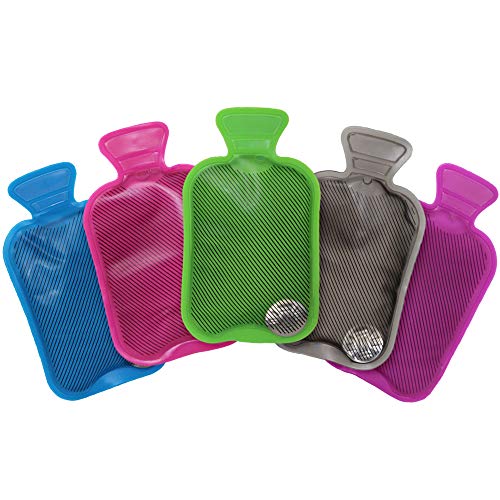 5 Mini Botellas de Agua Caliente, Calentadores de Manos - Reutilizable y Portátil - Clic para Calor Instantáneo En Cualquier Momento, En Cualquier Sitio| Guantes Bolsillo| Viajes Camping Senderismo.