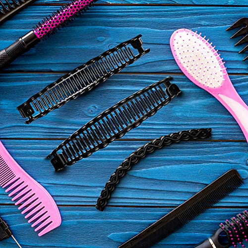 5 Piezas Clips de Plátano Pinzas de Pescado Clips de Pelo Largo Cebada Peine de Pelo de Plátano Retorcido