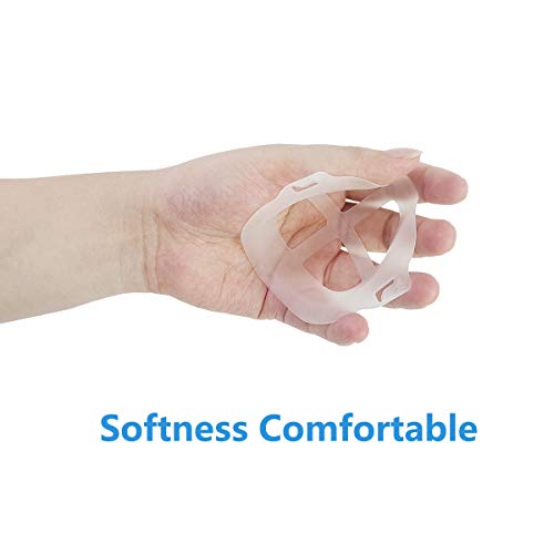 5 piezas de cubierta de tela interior marco de apoyo, soporte 3D espacial, inserto de silicona fresco de verano, para protección de lápiz labial femenino soporte de respiración suave