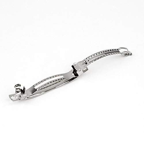 50 unids Exquisita Mano de Obra de 60mm French Style Barrettes Clips Hallazgos DIY Accesorios Para el Cabello Arcos Lote Niquelado de Metal Barato