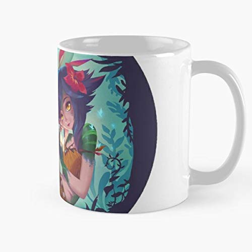 5TheWay Neeko Skin Middle Lane Champion Kda LOL Ap Cute - - Taza de café de Regalo de Moda Superventas Negra, Blanca, Cambia de Color 11 onzas, 15 onzas para Todos…