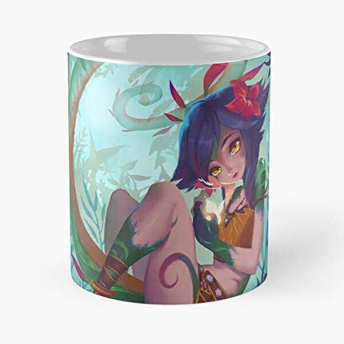 5TheWay Neeko Skin Middle Lane Champion Kda LOL Ap Cute - - Taza de café de Regalo de Moda Superventas Negra, Blanca, Cambia de Color 11 onzas, 15 onzas para Todos…