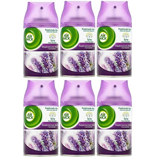 6 airwick Colors of Nature Lavanda Después de pluma Fresh Matic Max Aire Ambientador de 250 ml