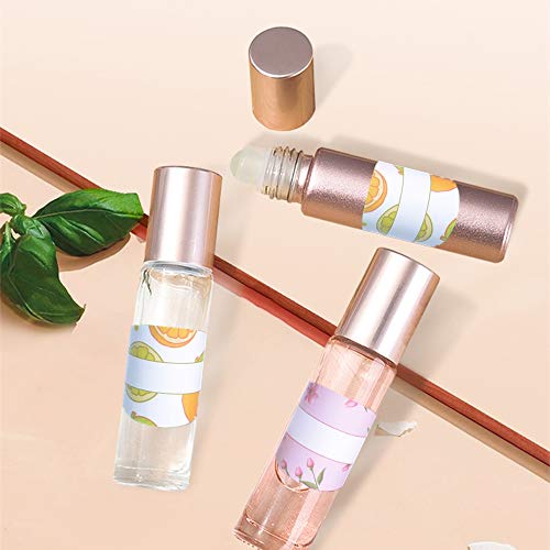 6 hojas de pizarra, etiquetas de etiqueta engomada cosmética etiqueta de la etiqueta engomada de la botella de aceite esencial oval para DIY