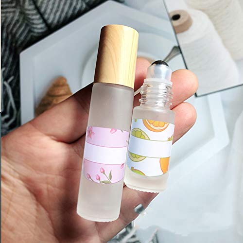 6 hojas de pizarra, etiquetas de etiqueta engomada cosmética etiqueta de la etiqueta engomada de la botella de aceite esencial oval para DIY