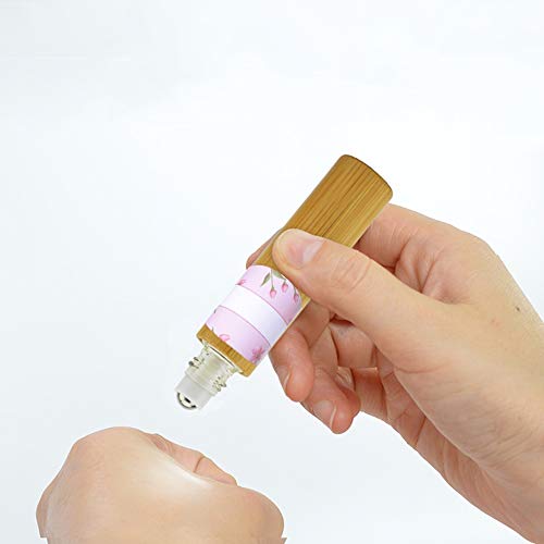 6 hojas de pizarra, etiquetas de etiqueta engomada cosmética etiqueta de la etiqueta engomada de la botella de aceite esencial oval para DIY