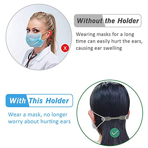 6 PCS Salvaorejas Mascarillas Extensor, Protectores de Orejas, Sujeta Mascarillas ó Enganche para Mascarillas, Extender Ganchos para Máscara, Despídete del Dolor en las Orejas