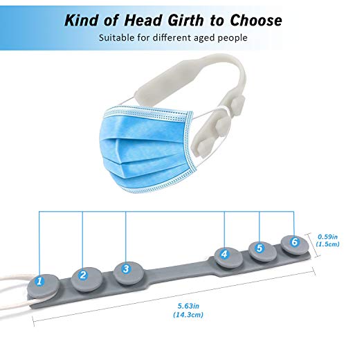 6 PCS Salvaorejas Mascarillas Extensor, Protectores de Orejas, Sujeta Mascarillas ó Enganche para Mascarillas, Extender Ganchos para Máscara, Despídete del Dolor en las Orejas