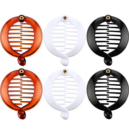 6 Piezas Clips de Plátano Peines de Pescado Agarre de Plátano Peine Tonificado Cola de Pescado Pinzas de Pelo Largo Agarre