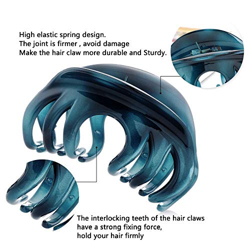 6 piezas de pinzas para el cabello, antideslizantes, grandes, para el cabello, pinzas para el cabello, sujeción fuerte, accesorios para el cabello de moda, sombreros para mujeres y niñas
