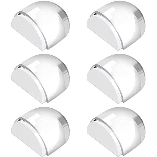 6PCS Tope Puerta Topes Puertas Transparente Autoadhesivo Protección Puerta Muebles Pared de Casa Oficina