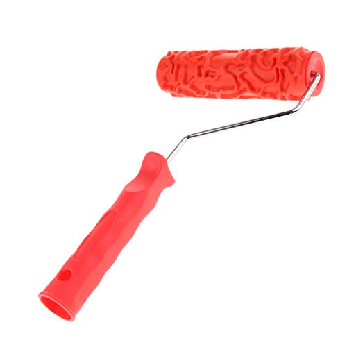 7pulgadas Rodillo de Pintura Tierra Seca en Relieve Con Mango Plástico Decoración Pared