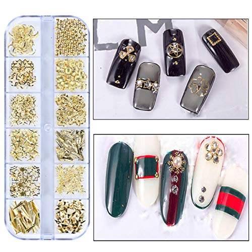8 Cajas Piedras para Uñas Decoración - Decoración Adornos de Uñas, Colorido Kit de Diamantes de Uñas de Arte Piedras para Diamantes de Uñas 3D Pedrería Cristales de Uñas para Decoración Arte de Uñas