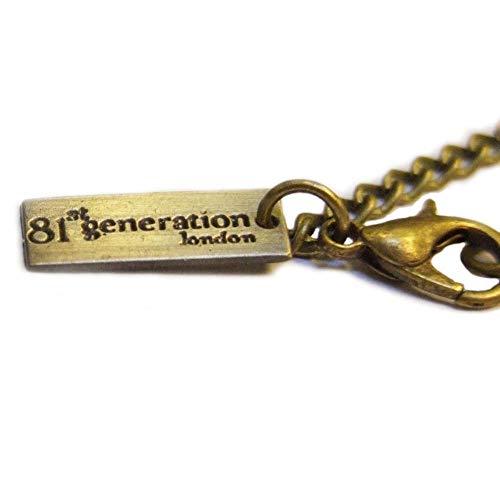 81stgeneration Collar Colgante Reloj de Bolsillo Analógico Cuarzo Estilo Vintage Búho Mujer Latón, 78 cm