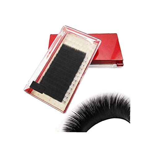 AAGOOD Extensiones de pestañas 0.07mm D Curl extensión del latigazo Artificial Mink extensión de la pestaña del Maquillaje de Proveedores de la Moda de 12 mm Uso Negro 1Set Accesorios de Maquillaje