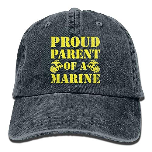AASPOZ Proud Parent of A Marine Adjustable Baseball Denim Cowboy Sport Outdoor