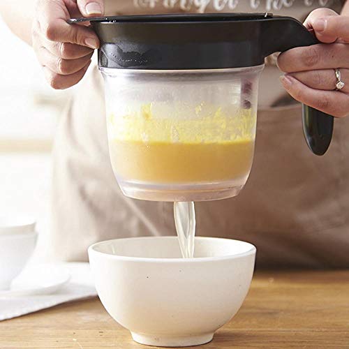 Ablandador de carne Con filtro de aceite Can creativa herramienta de la cocina 1000ML grasa Separador con la parte inferior del filtro de extracción colador de sopa de residuos de hidrocarburos Separa