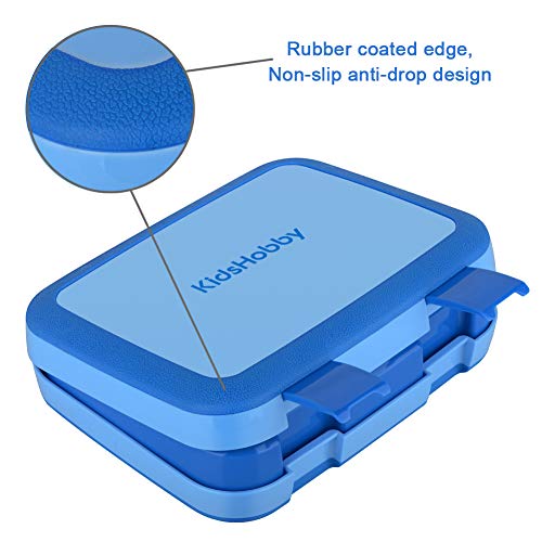 Abree Fiambrera Niños Infantil con 4 Compartimentos Bento Lunch Box con Cuchara Segura Ideal para Escuela Excursiones Merienda