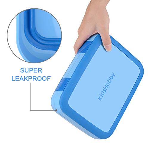 Abree Fiambrera Niños Infantil con 4 Compartimentos Bento Lunch Box con Cuchara Segura Ideal para Escuela Excursiones Merienda