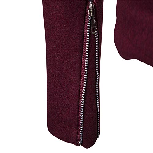 Abrigo de los hombres formal diagonal Pull Coat Long Coat Windbreaker hombres abrigo