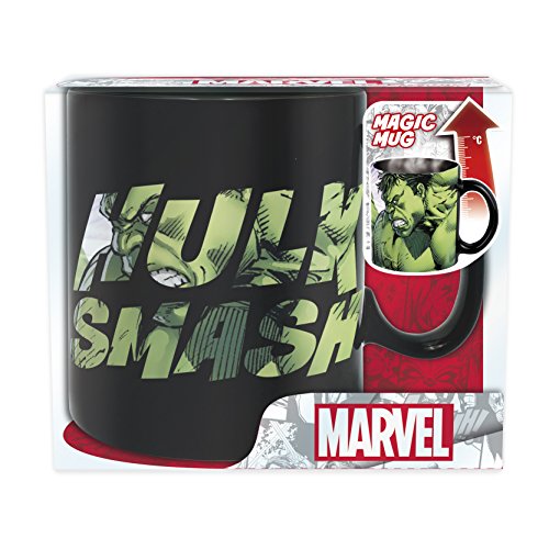 ABYstyle - MARVEL - Taza cambia color con calor - 460 ml - HULK SMASH