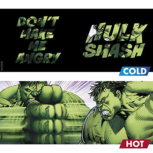 ABYstyle - MARVEL - Taza cambia color con calor - 460 ml - HULK SMASH