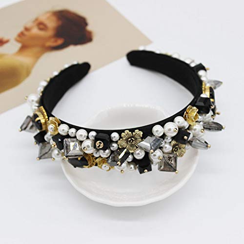 Accessorie Diadema barroca para mujer, novia, joya de cristal, diamantes de imitación, accesorios para el cabello
