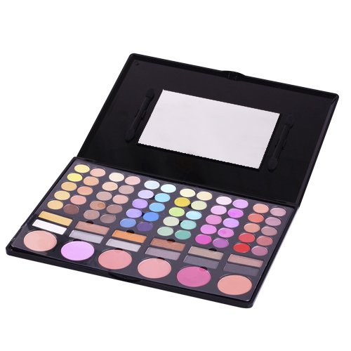 Accessotech – 78 color paleta de sombra de ojos sombra de ojos maquillaje Kit Set Maquillaje Caja con espejo
