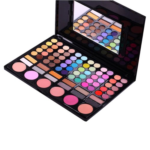 Accessotech – 78 color paleta de sombra de ojos sombra de ojos maquillaje Kit Set Maquillaje Caja con espejo