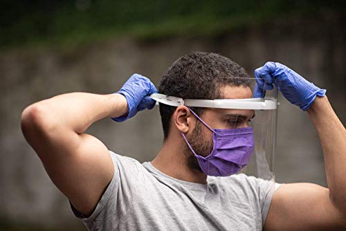 ACE Visera Protectora para la Cara - Mascara Protectora Facial - Transparente - para Hombres y Mujeres