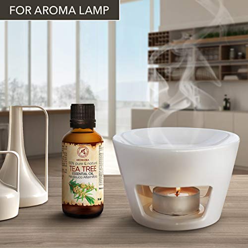 Aceite Árbol de Té 100ml - Melaleuca Alternifolia Leaf Oil - Australiano - 100% Puro y Natural - Sin Diluir - Excelente para la Belleza - Relajación - Lámpara de Aroma - Cosmética - Cuidado Corporal