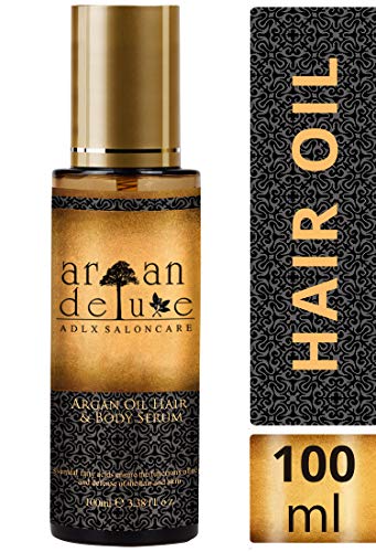 Aceite de Argán Deluxe de alto nivel, avalado para peluquerías 100 ml. Aporta hidratación, flexibilidad, brillo y una agradable fragancia para el cabello.