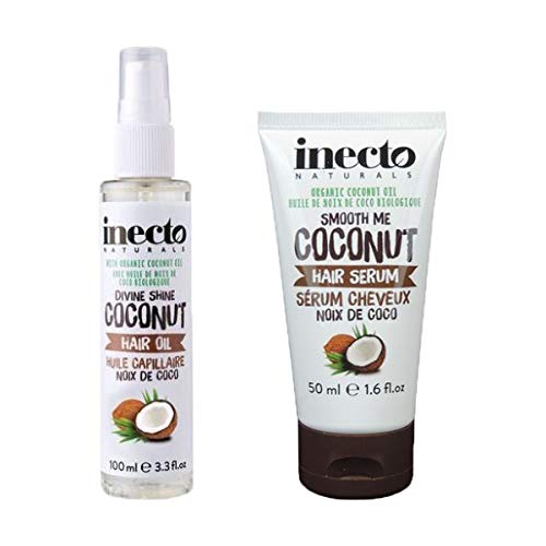 Aceite de coco Inecto Nat [100 ml] y sérum de pelo de coco Inecto Nat [50 ml]